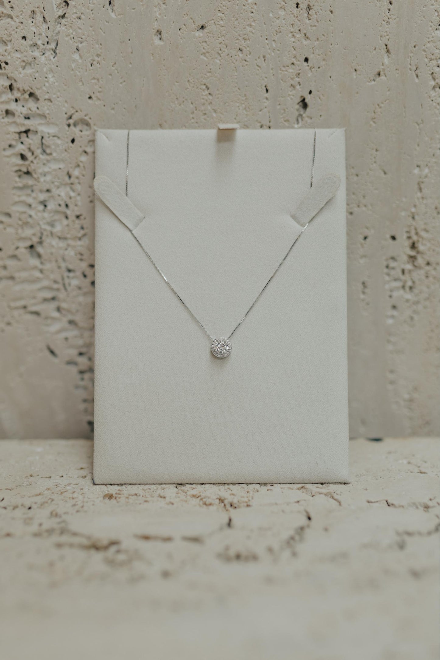 Colar Ponto de Luz Princesa Moissanite Prata 925 Ródio Branco