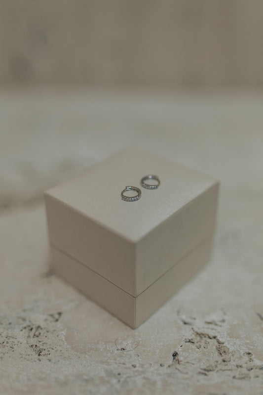 Brinco Argola Prata 925 Cravejada P Ródio Branco