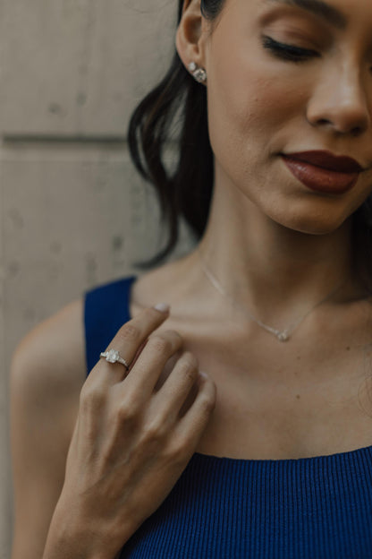 Colar Ponto de Luz Moissanite Luxo 5mm