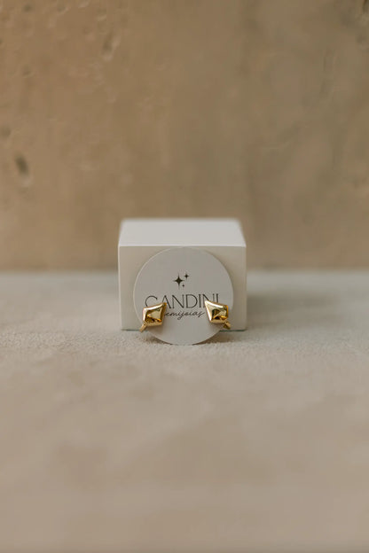 Brinco de Pressão | Piercing Fake Geometric Ouro