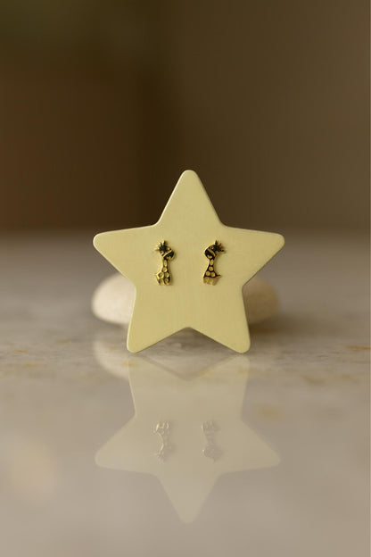 Brinco Infantil Girafa Dourado
