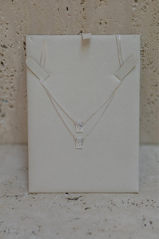 Colar Escapulário Prata 925 Masculino