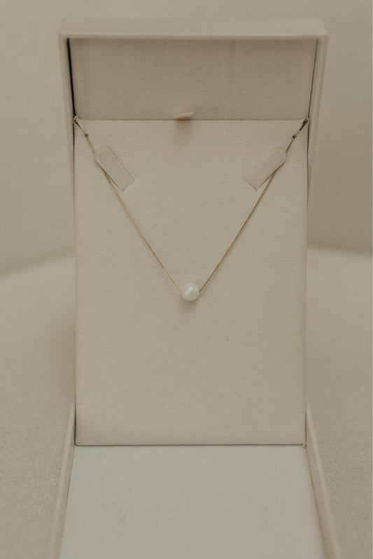 Colar Pérola Shell Dourado