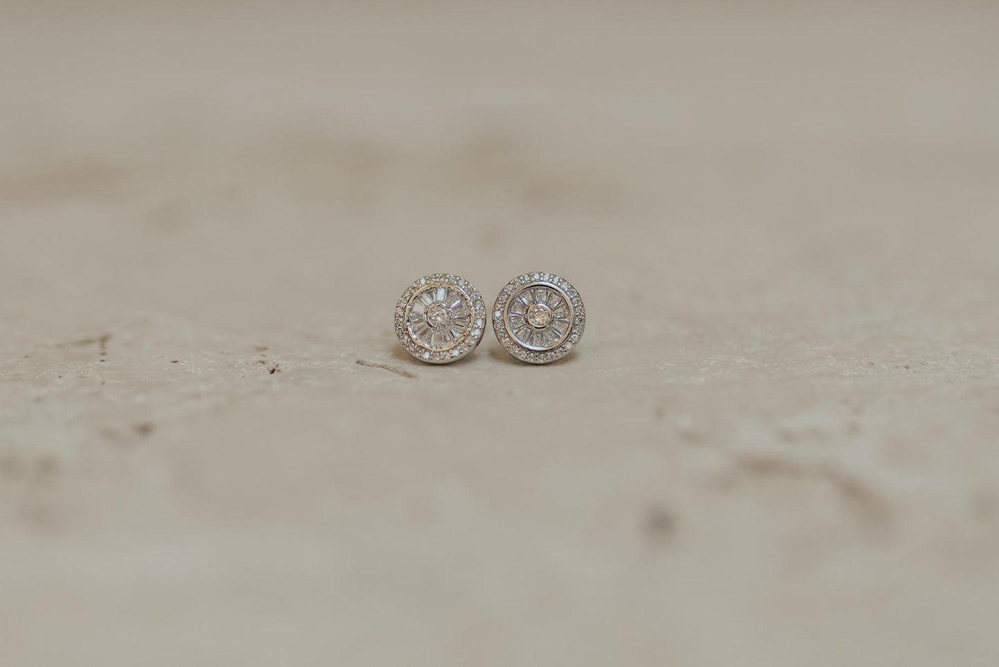 Brinco Pizza Prata 925 Ródio Branco