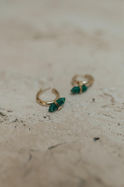 Brinco Argola Sextavado Dourado