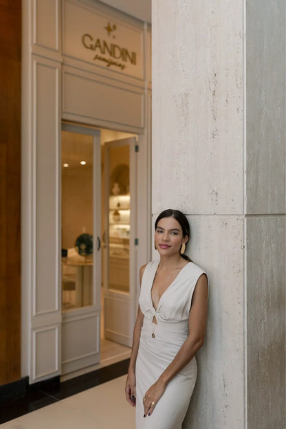 Brinco Prancha Escovado Dourado