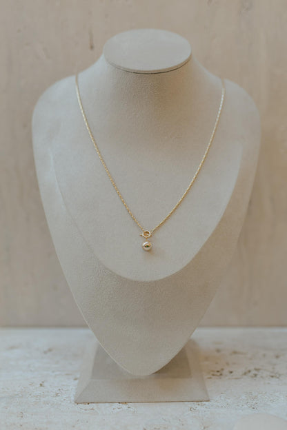 Colar Longo Snake Pingente Esfera Dourado