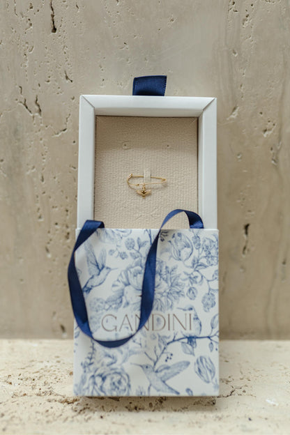 Alfinete Batizado Prata 925 Espírito Santo Dourado