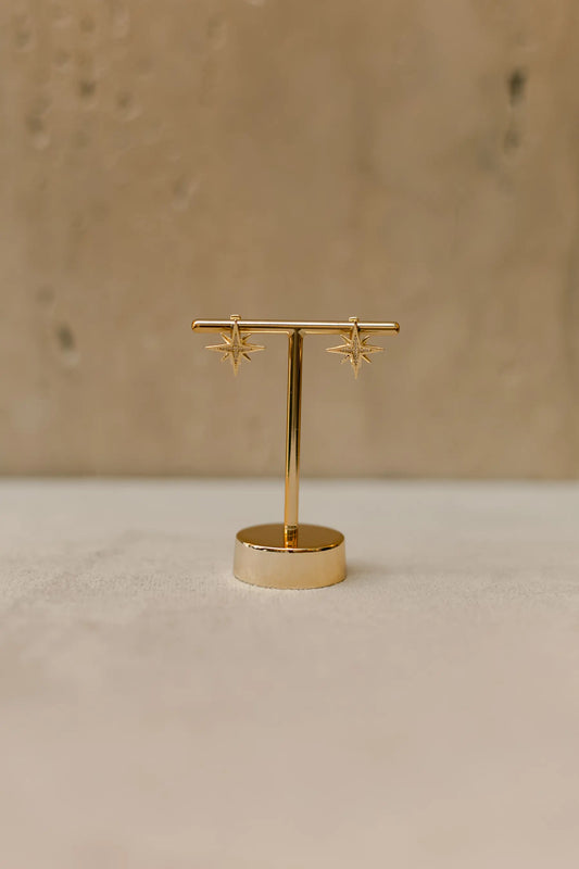Brinco Argola Star Dourado