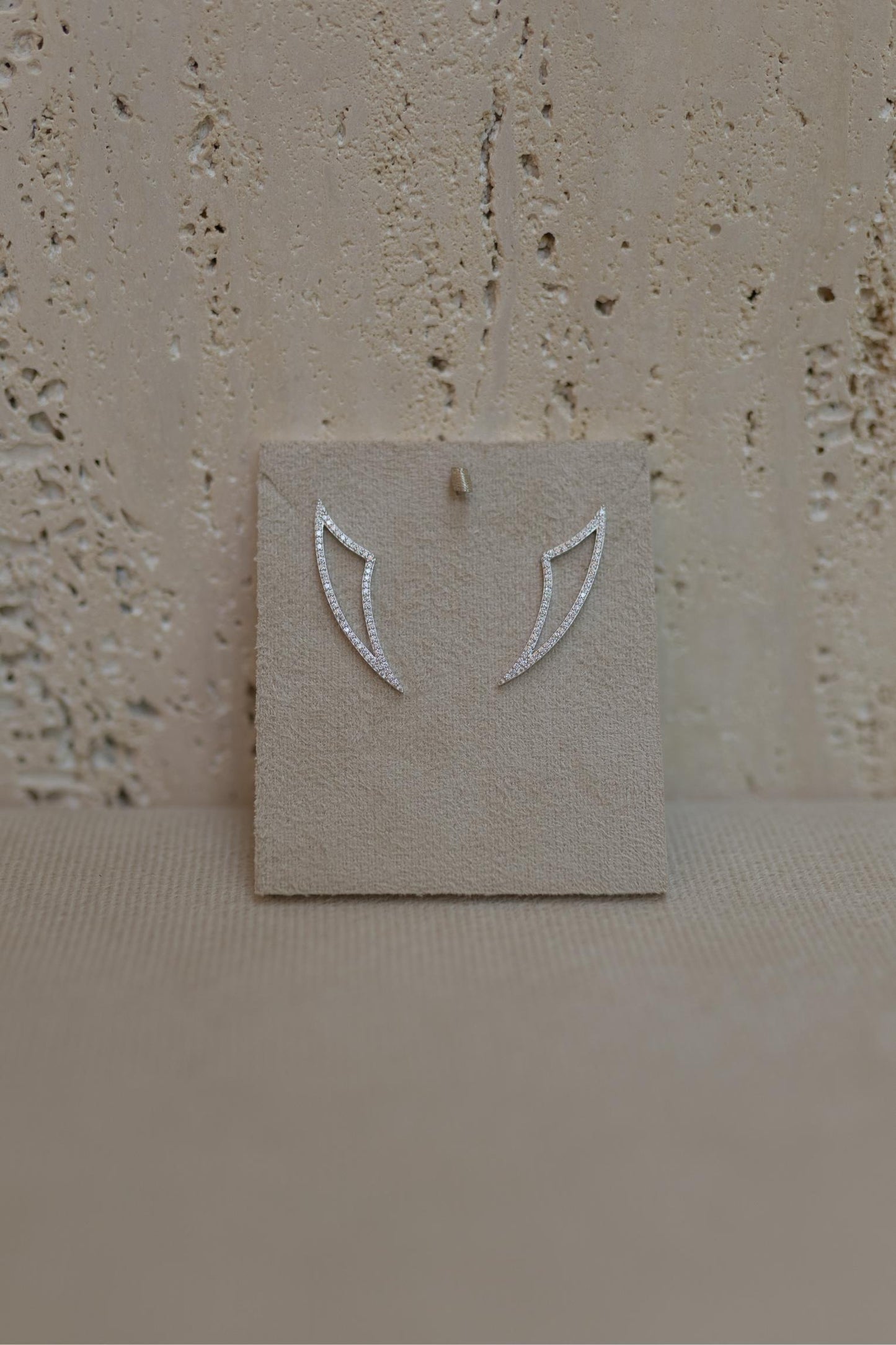 Brinco Ear Cuff Prata 925 Ródio Branco