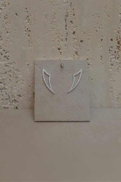 Brinco Ear Cuff Prata 925 Ródio Branco