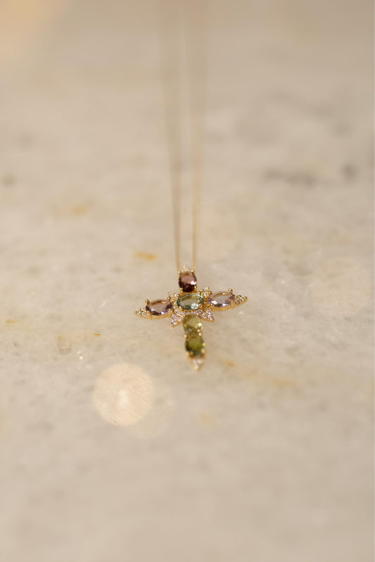 Colar Crucifixo Luxo Dourado