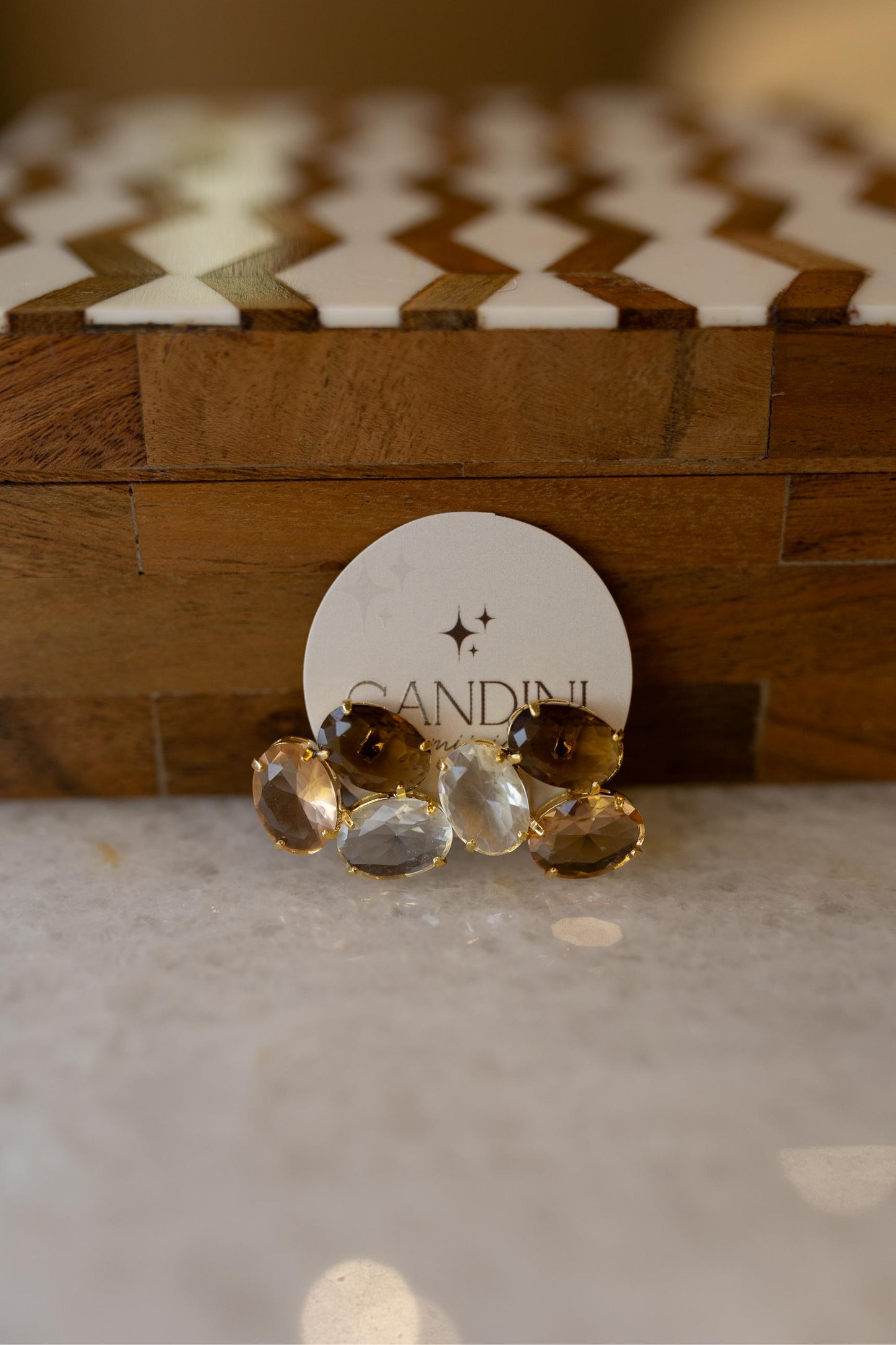 Brinco  3 Cores Dourado