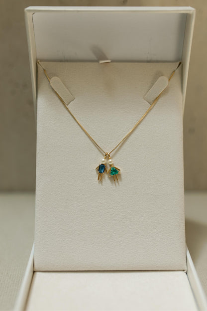 Colar Filhos com Pérolas Dourado