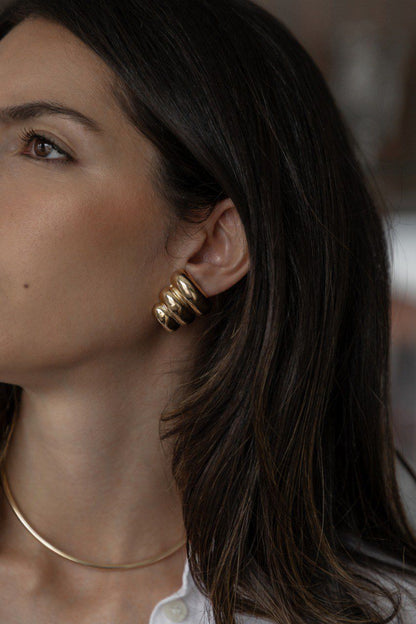 Brinco Gomos Eletroformação Dourado