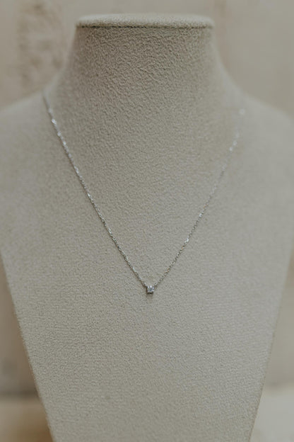 Colar Ponto de Luz Moissanite Luxo 3mm