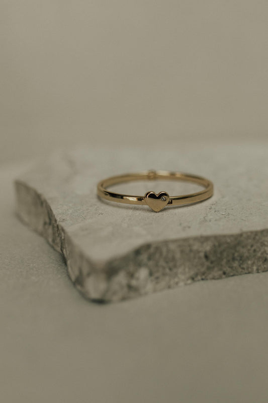 Bracelete Infantil Coração Dourado