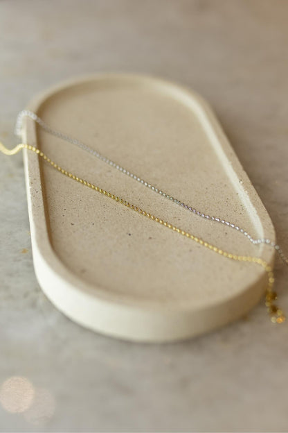 Pulseira Minimalista De Bolinhas Dourado