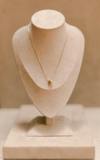 Colar com Pingente Orgânico Dourado