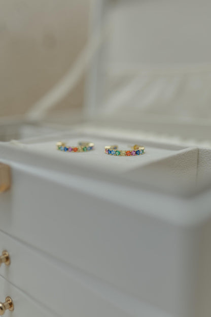 Brinco Argola Rainbow Dourado