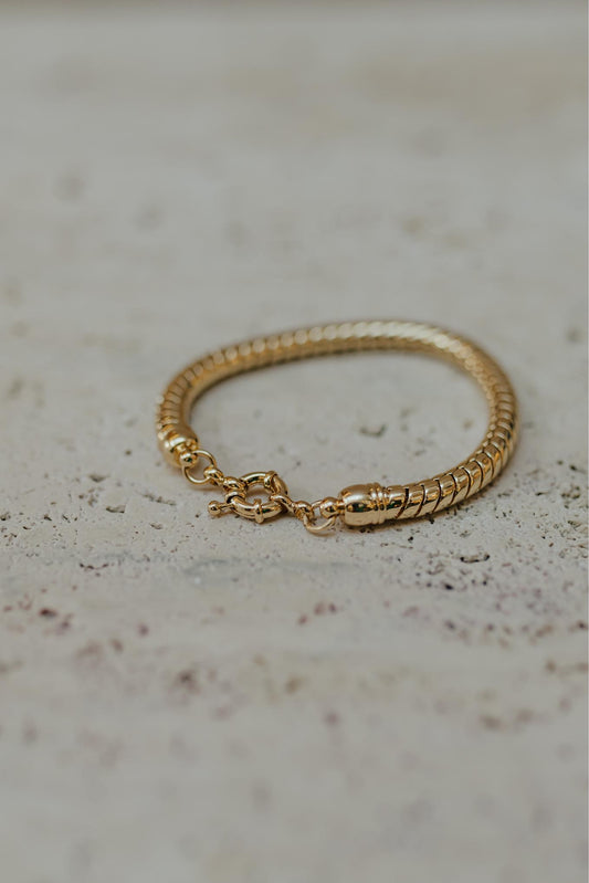 Pulseira Fecho Boia Dourado