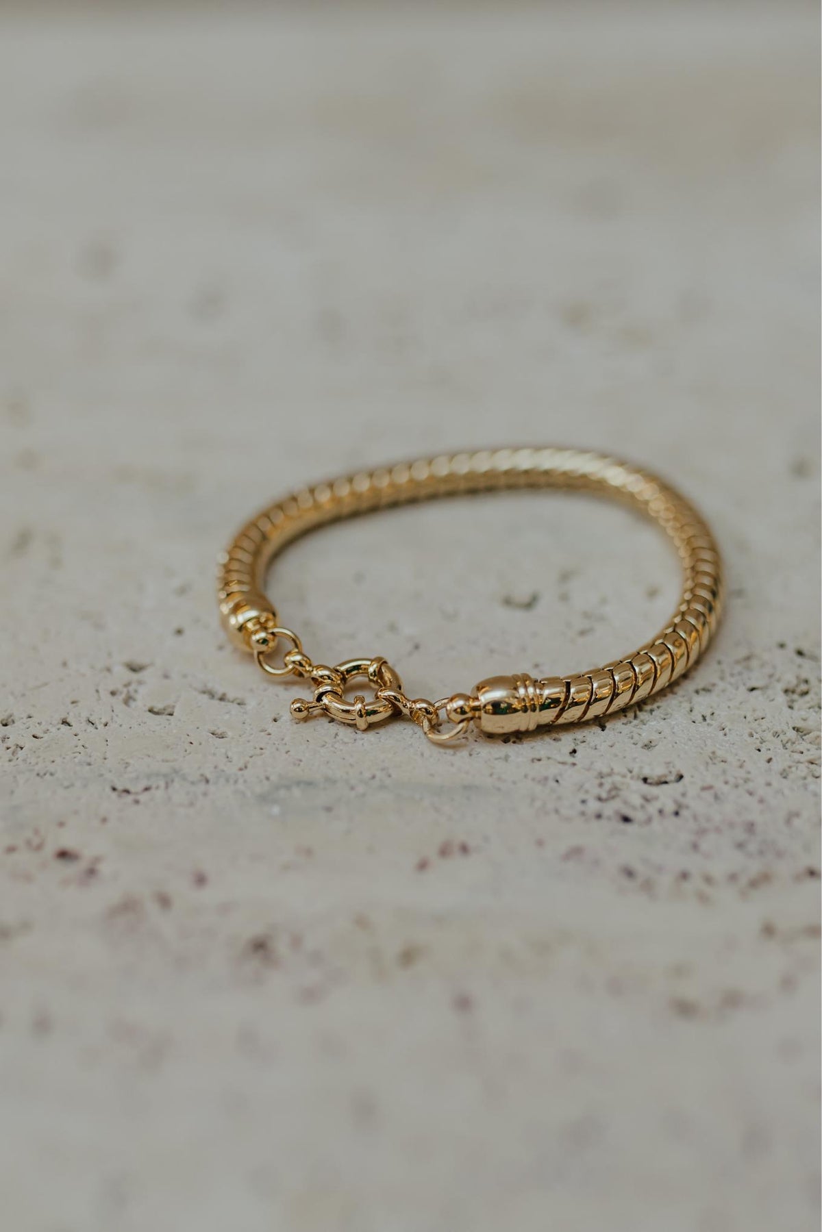Pulseira Fecho Boia Dourado