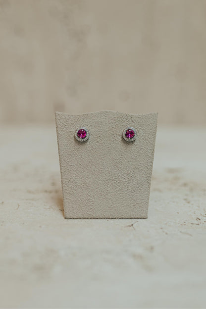 Brinco Ponto de Luz Princesa Ródio Branco