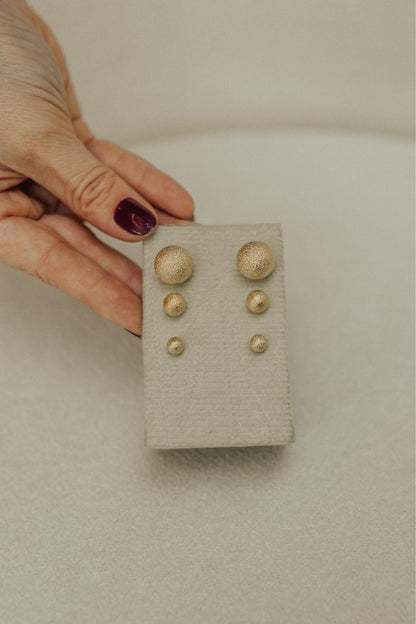 Brinco Bola Fosca P Dourado