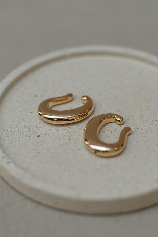 Piercing Fake Ear Hook Encaixe Dourado