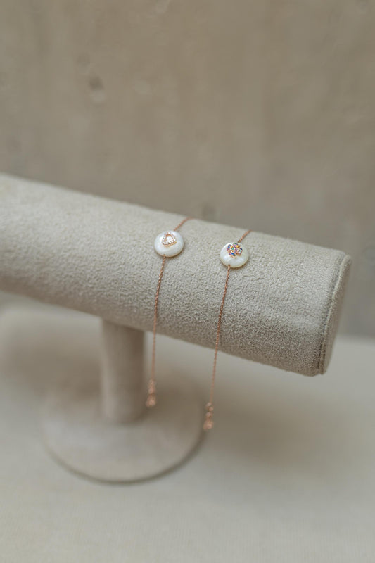 Pulseira Madre Pérola Rose Gold