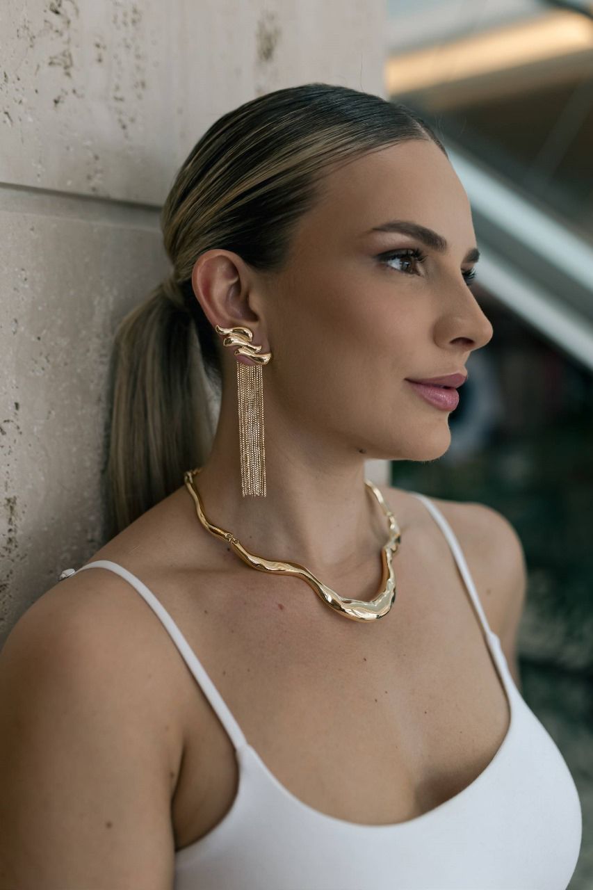 Brinco Orgânico 3 Ondas com Franja