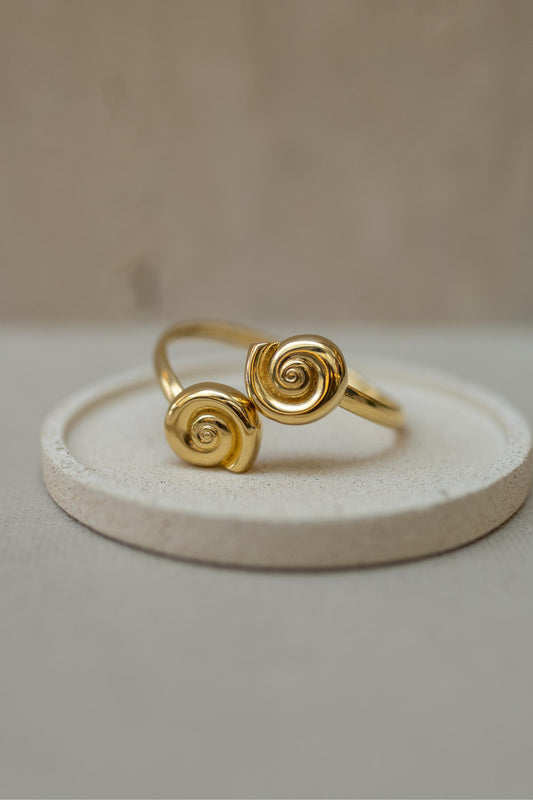 Bracelete Caracol Dourado