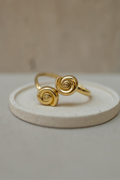 Bracelete Caracol Dourado