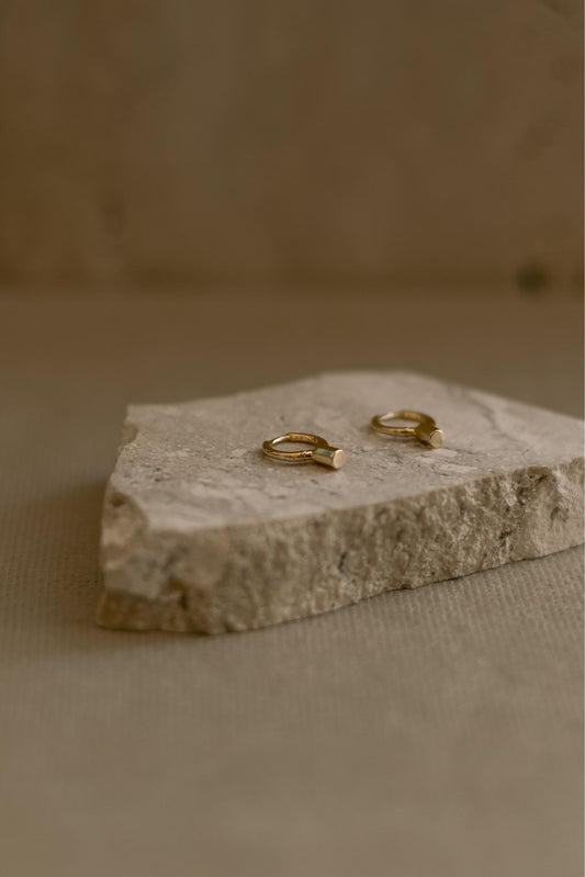 Brinco Argola Lisa Pingente Dourado