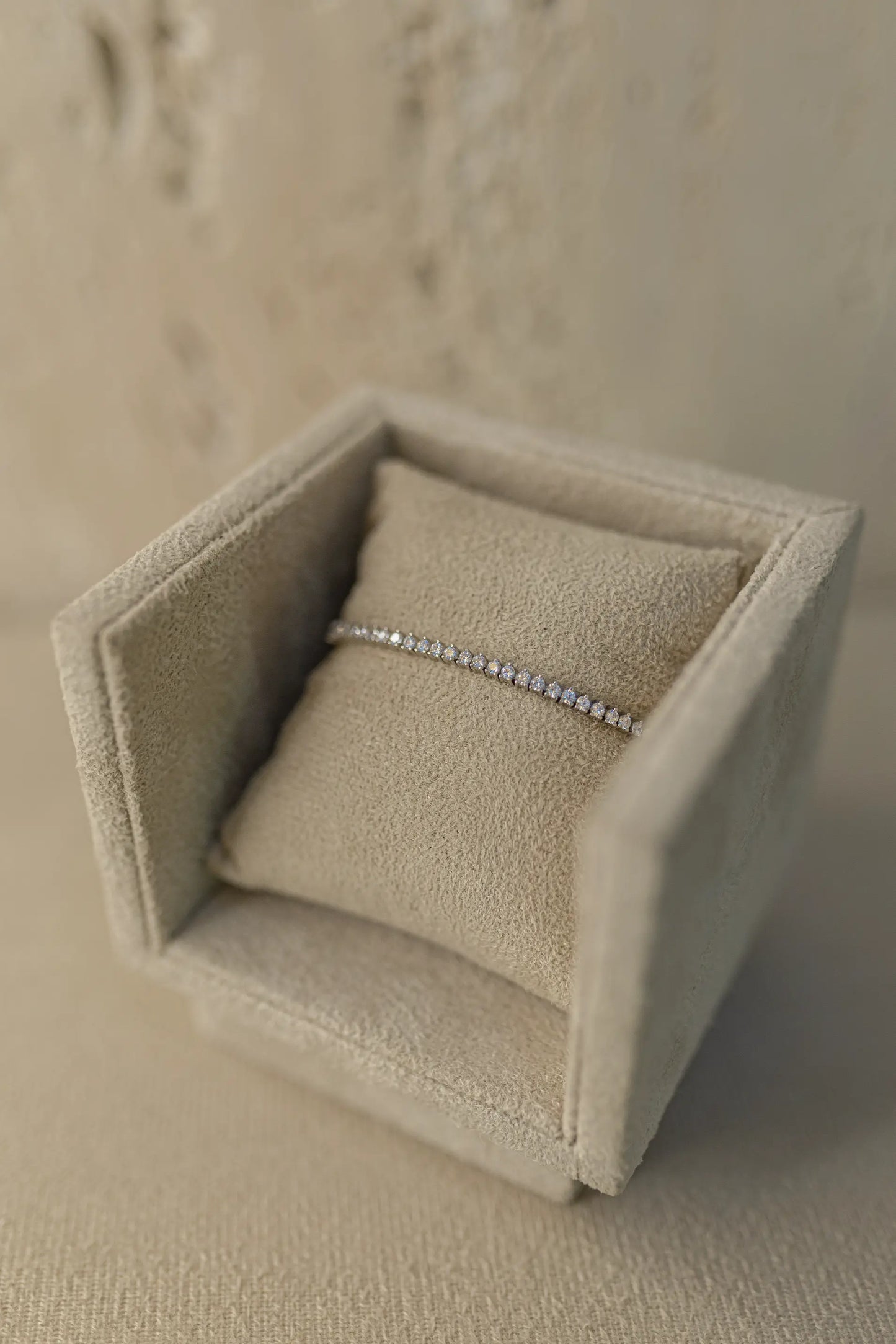 Pulseira Riviera 3 pontas 2mm Ródio Branco