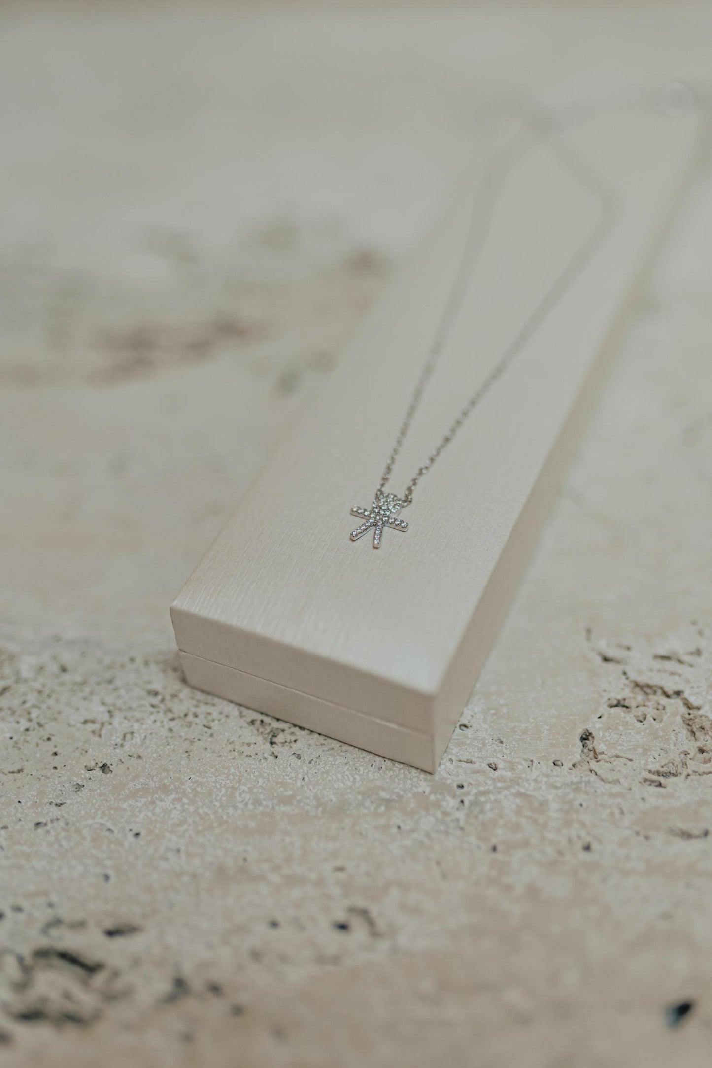 Colar Filhos Cravejado Prata 925 Ródio Branco
