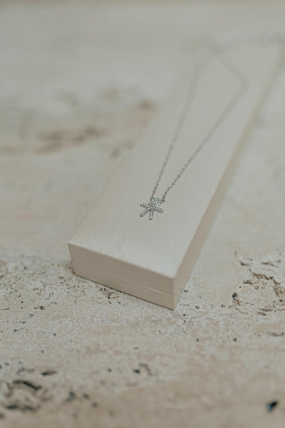 Colar Filhos Cravejado Prata 925 Ródio Branco