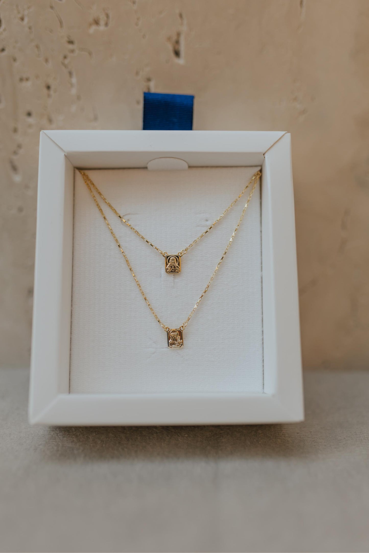 Colar Escapulário Dourado