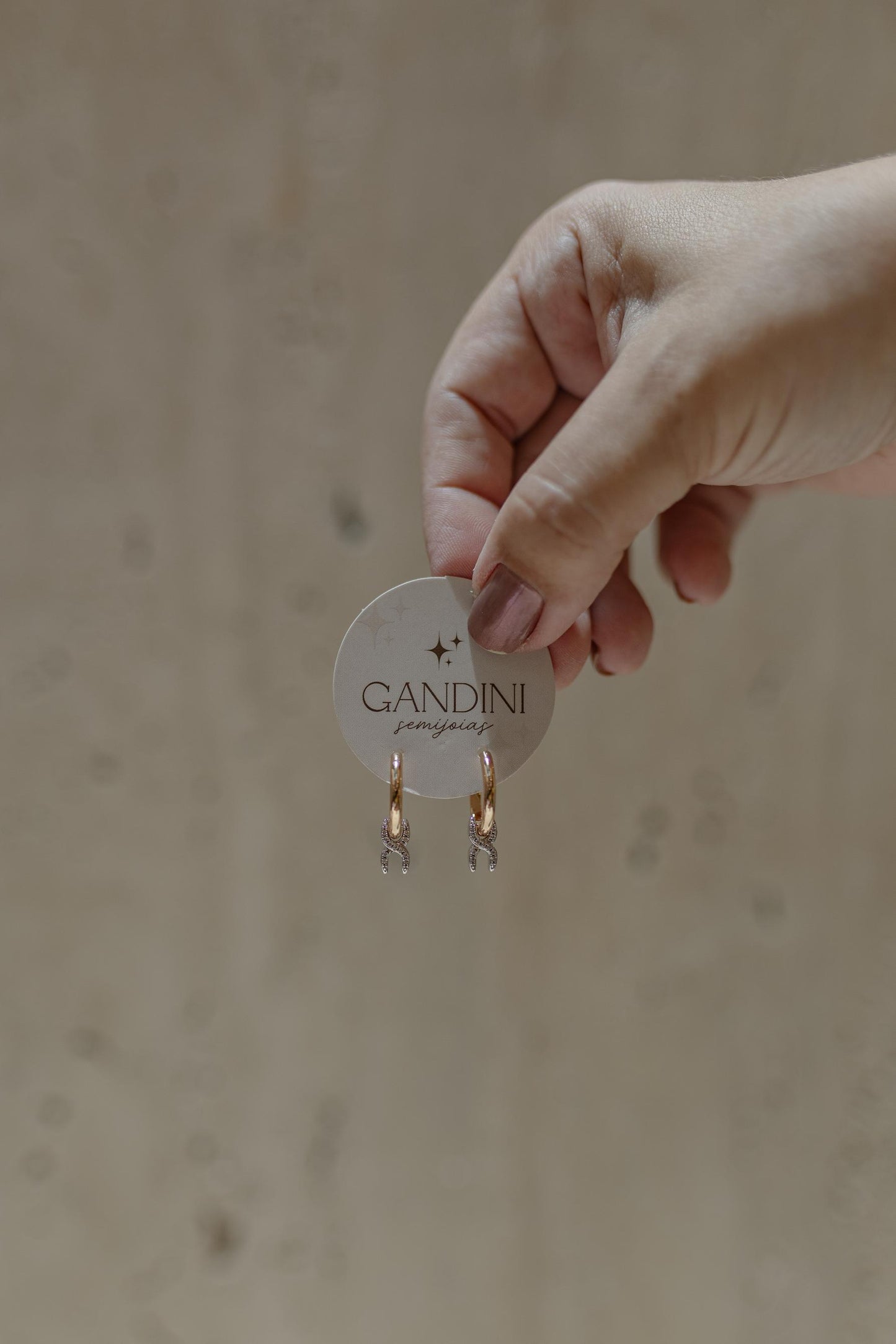 Brinco Argola Com Pingente X Mix De Banhos