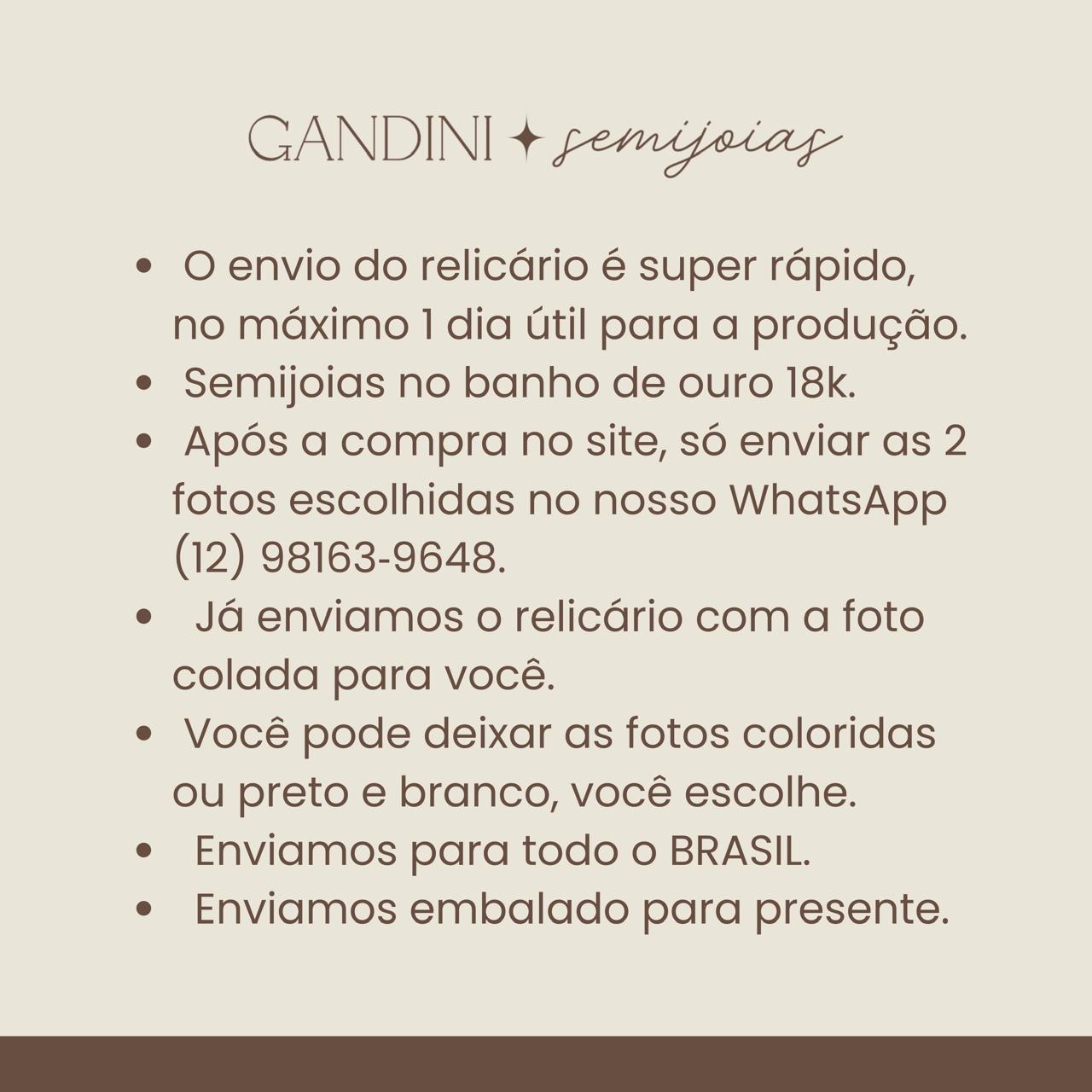 Colar Relicário Borda Cravejada Ródio Branco