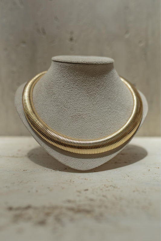 Colar Choker Maleável Lisa Dourado