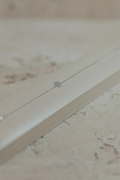 Pulseira Filhos Cravejado Prata 925 Ródio Branco