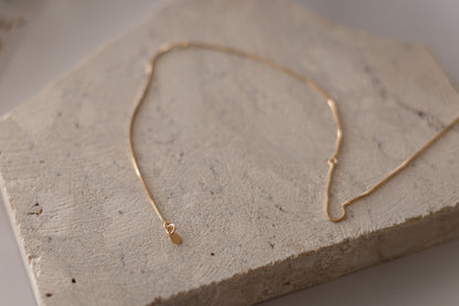 Colar Longo com Letra Personalizada Dourado
