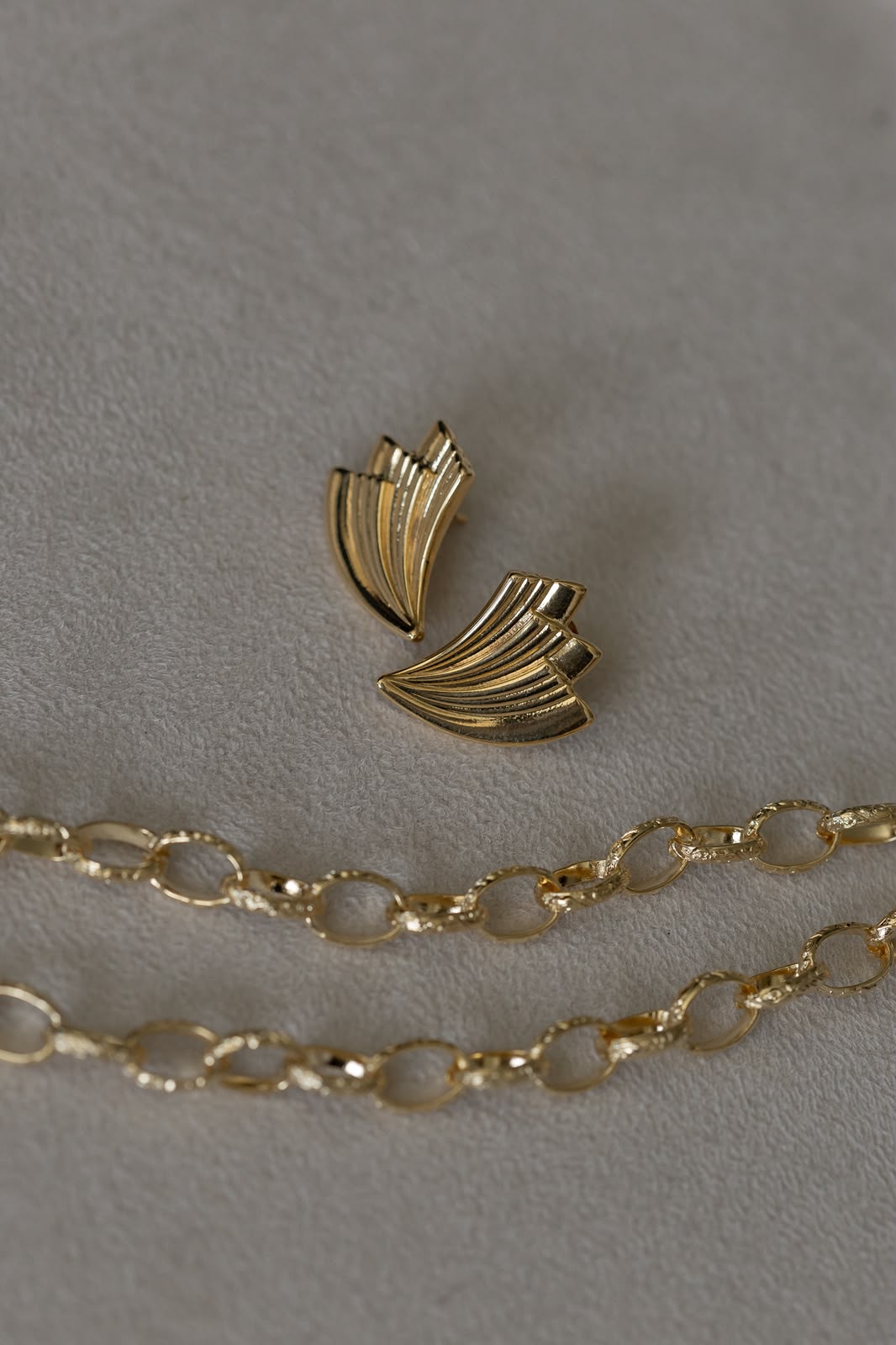 Brinco Leque Dourado