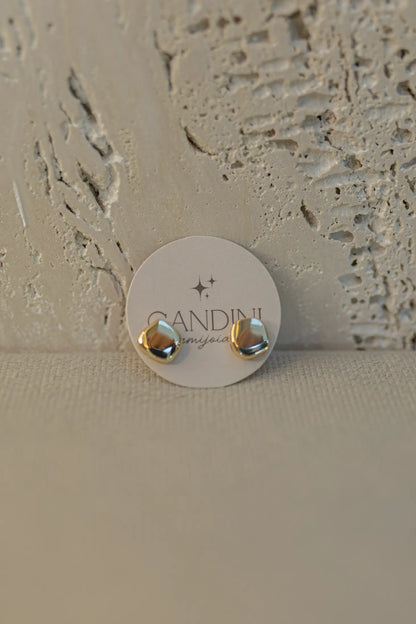 Brinco Orgânico Liso Ródio Branco G