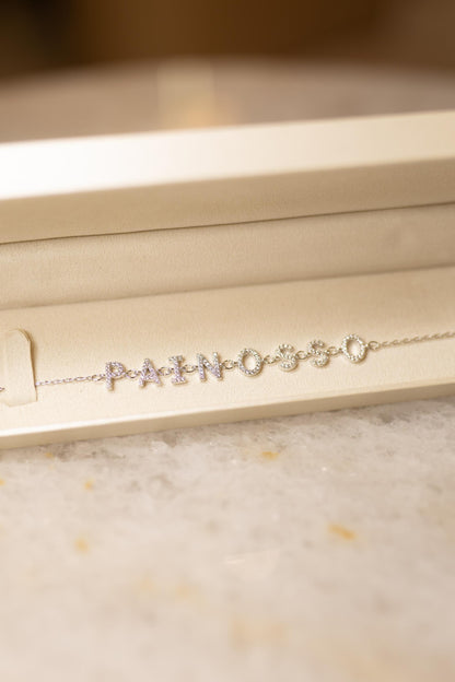 Pulseira Pai Nosso Ródio Branco