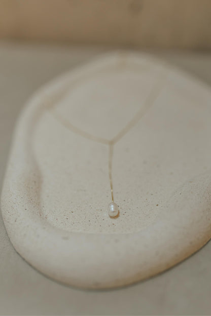 Colar Gravatinha Pérola de Água Doce