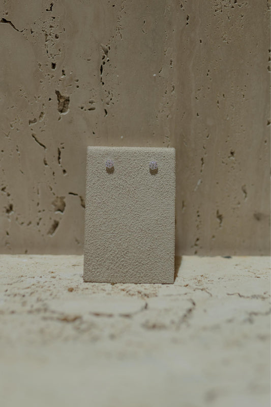 Brinco Mini Flor Cristal Ródio Branco