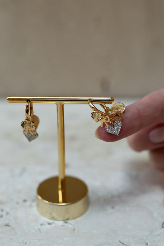 Brinco Argola Charms Dourado