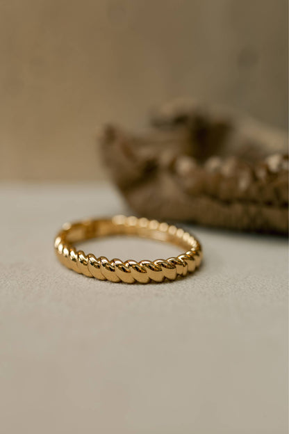 Bracelete Trançado Dourado